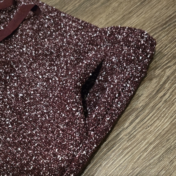 Loft Burgundy and White Speckled Skirt with Pockets XL - Picture 2 of 5